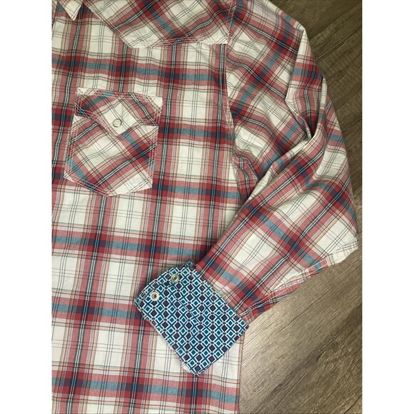 Wrangler 20X Competition Advanced Comfort Pearl Snap Shirt Men’s XL Flip Cuff - Picture 4 of 11